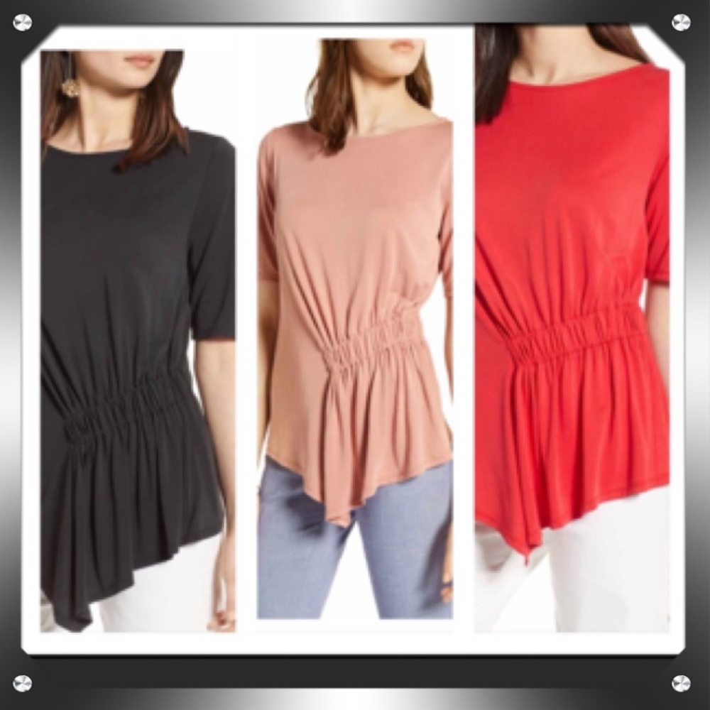 Halogen Ruched Blouse, Size L